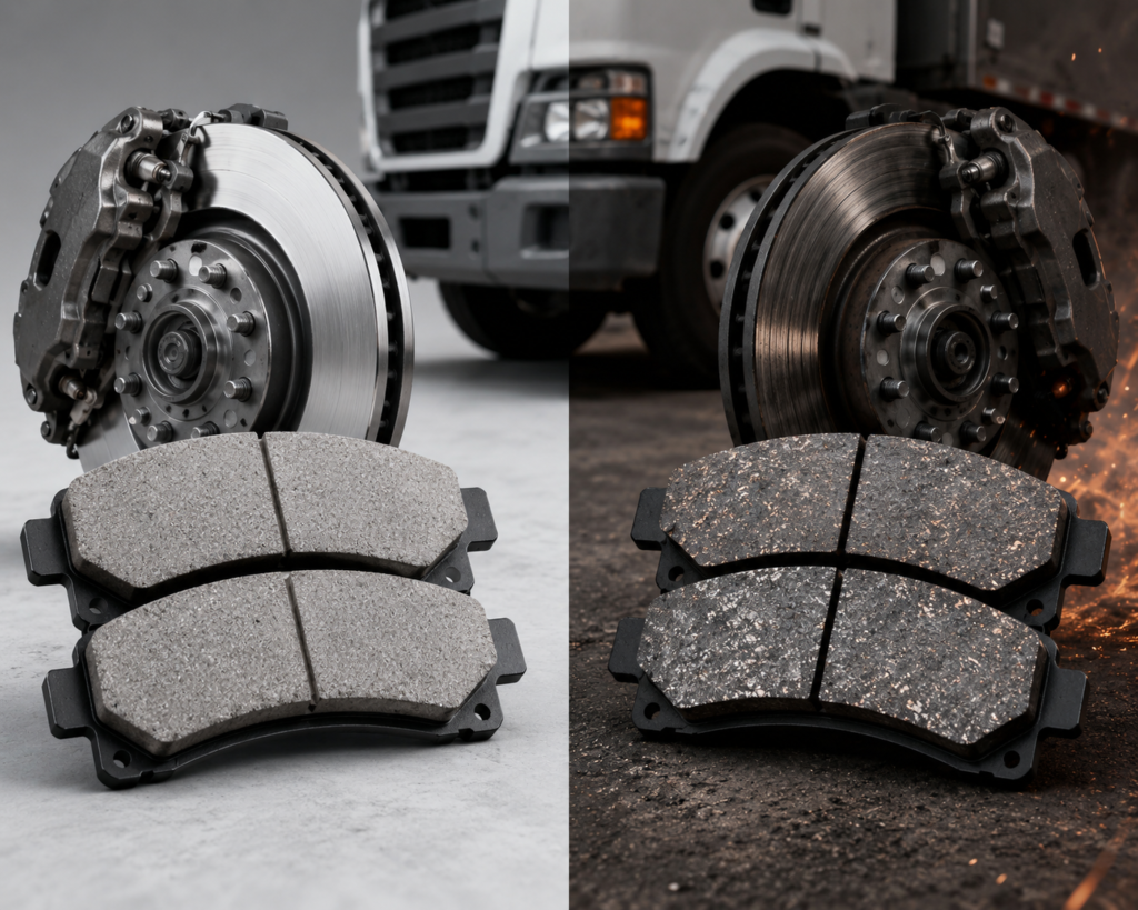 Ceramic vs. Semi Metallic Brake Pads: What Medium Duty Truck Operators Need to Know