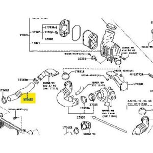 17342-78350 - Intercooler Hose