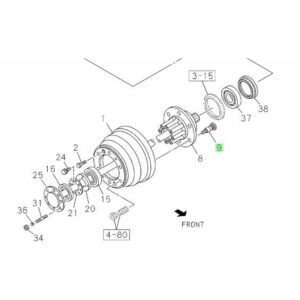 Driven Axle Wheel Stud