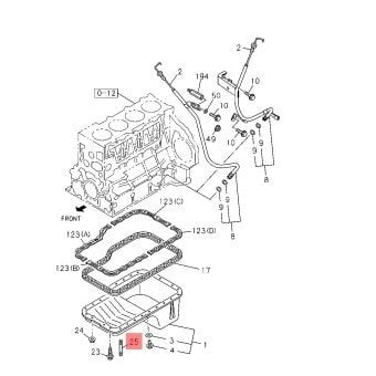 Engine Oil Pan Stud