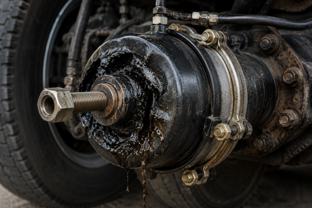 old truck brake chamber