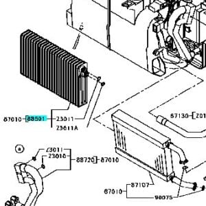 A/C Evaporator Core