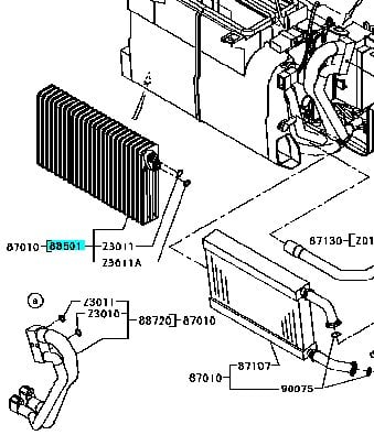 A/C Evaporator Core